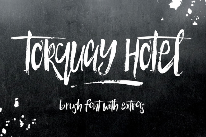 torquay-hotel-brush-font