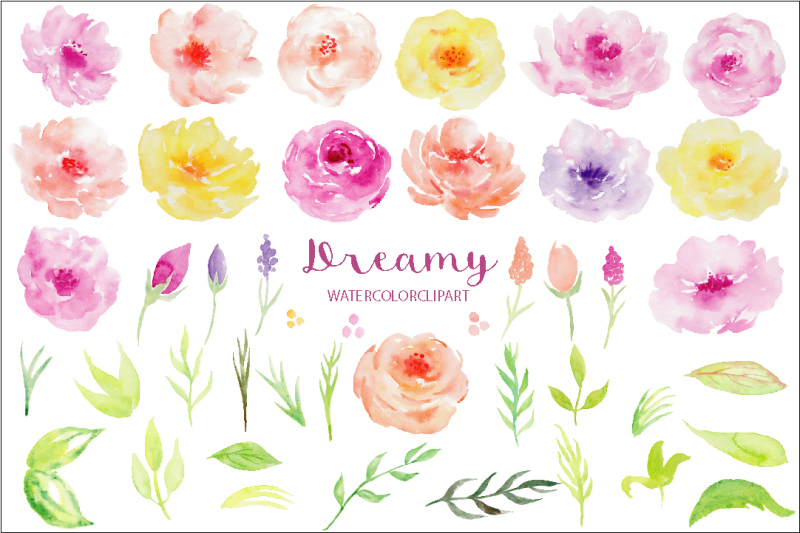 watercolor-clipart-dreamy-collection