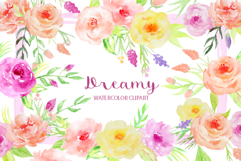 watercolor-clipart-dreamy-collection