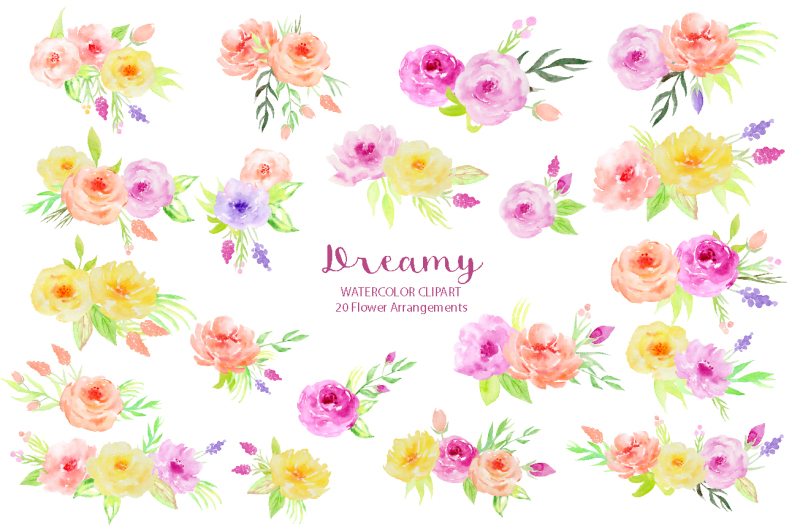 watercolor-clipart-dreamy-collection