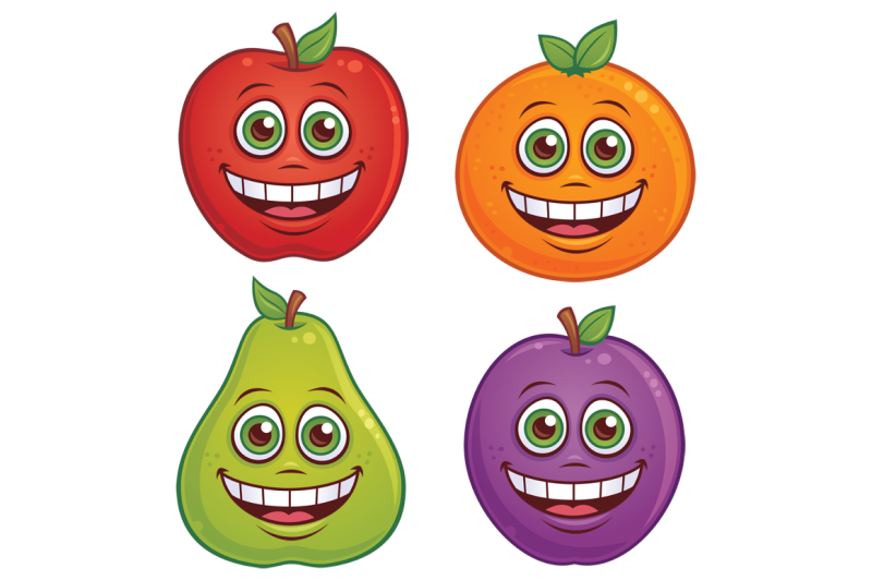 cartoon-fruit-characters