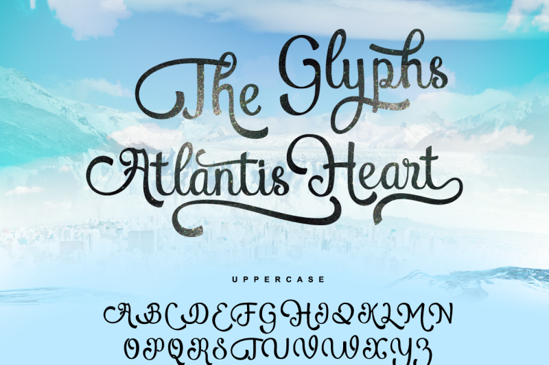atlantis-heart-brush-font