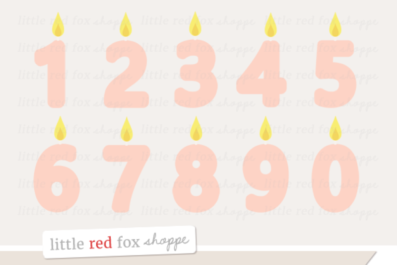 number-candle-clipart