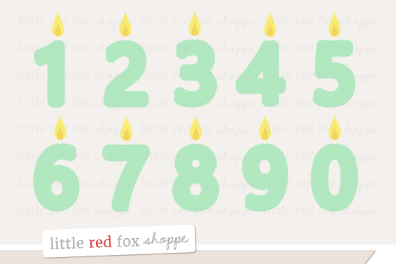 number-candle-clipart