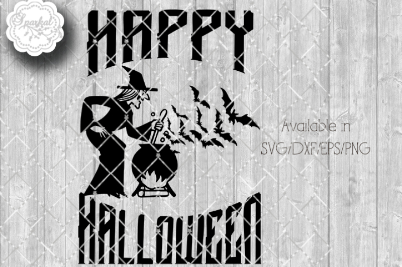 Download Vintage Halloween Witch, Cutting File By Sparkal Designs ...