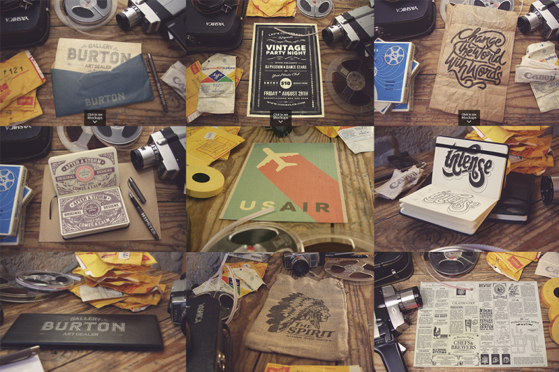 Download 110 Vintage Mockup MEGA Bundle By Smart Designs ...