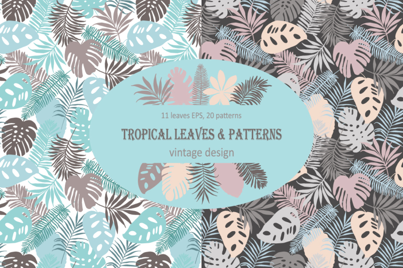 tropical-leaves-and-patterns-vintage-design