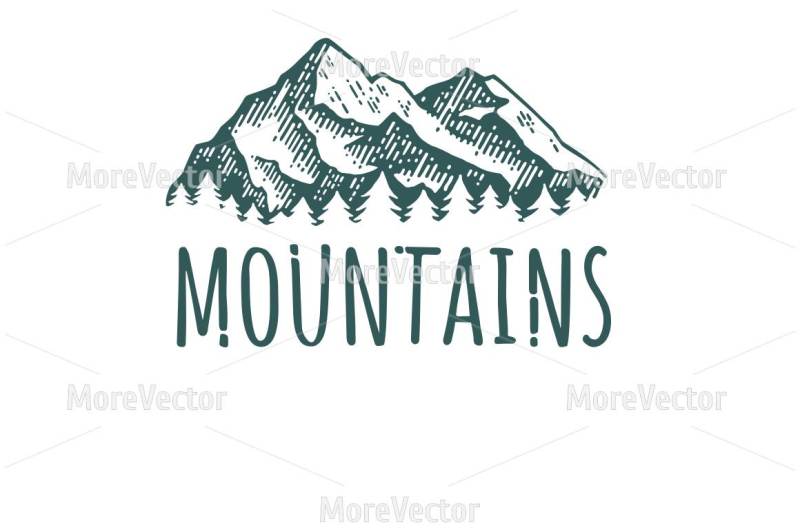 mountain-hand-drawn-retro-logotype-with-lettering