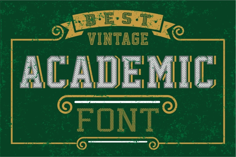 best-vintage-academic-font