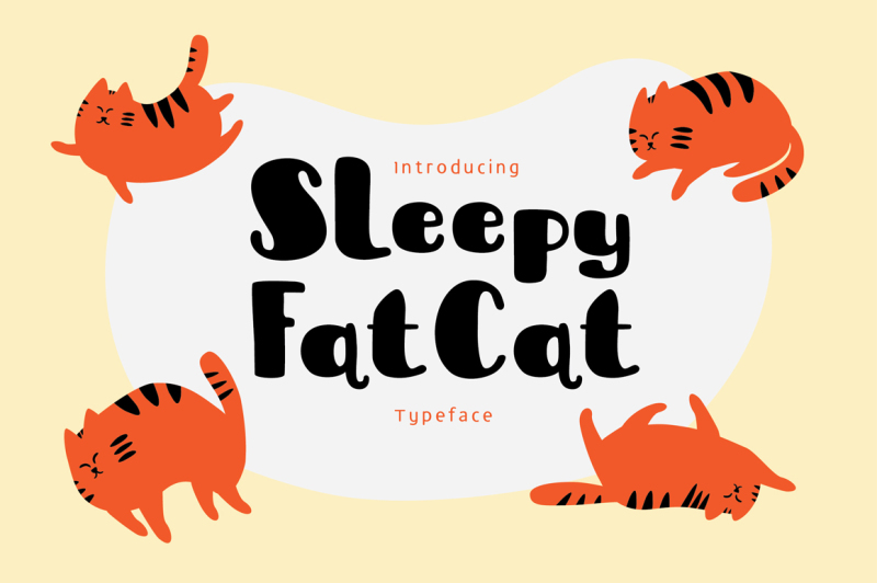 sleepy-fat-cat-typeface