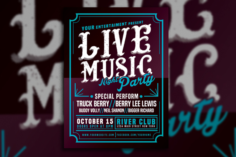 live-music-typography-poster-flyer