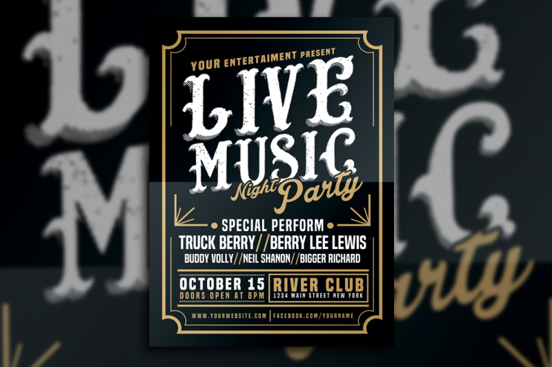 live-music-typography-poster-flyer
