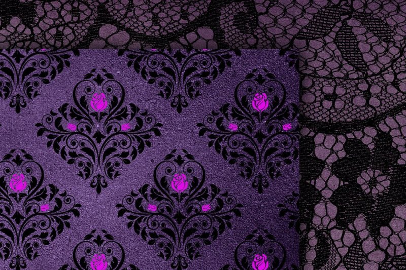 purple-gothic-digital-paper