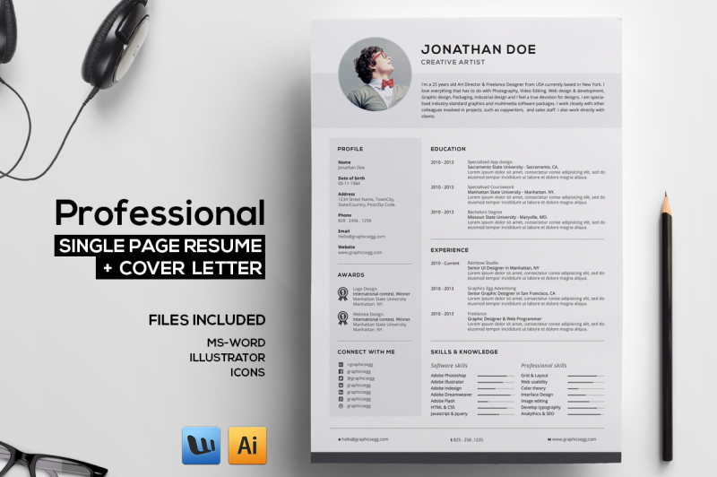 professional-single-page-resume