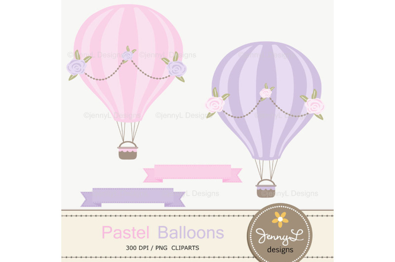 pastel-hot-air-balloons-digital-papers-and-cliparts