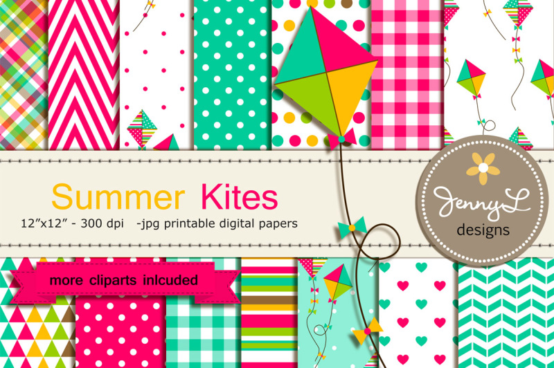 kites-digital-papers-and-cliparts