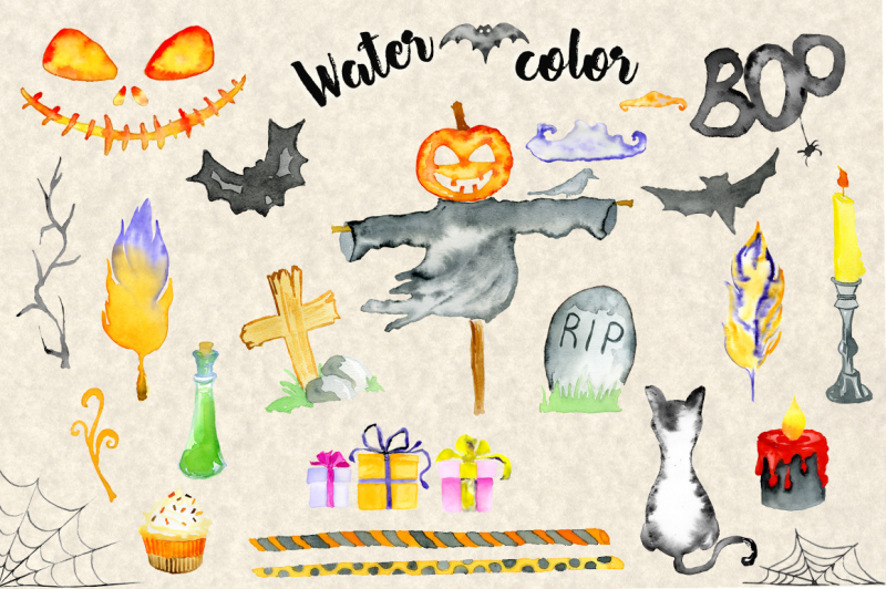 happy-halloween-watercolor-bundle
