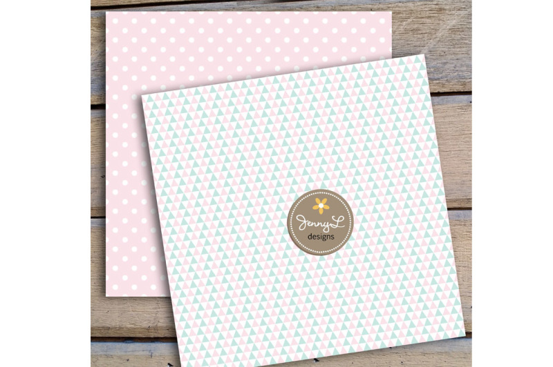 mint-and-pink-digital-papers