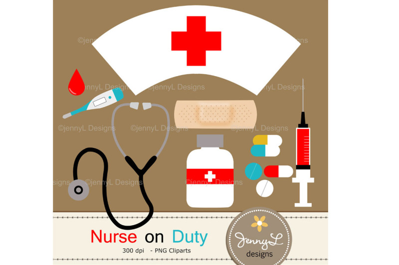 nurse-digital-paper-and-clipart