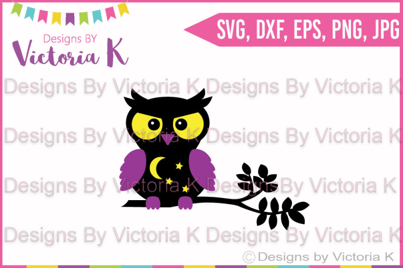 Download Halloween Owl, SVG, DXF, Cricut, Silhouette, Cut File By ...