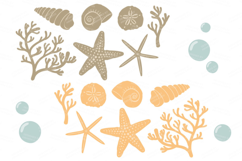 seashore-shells-and-coral-clipart-in-antique-peach