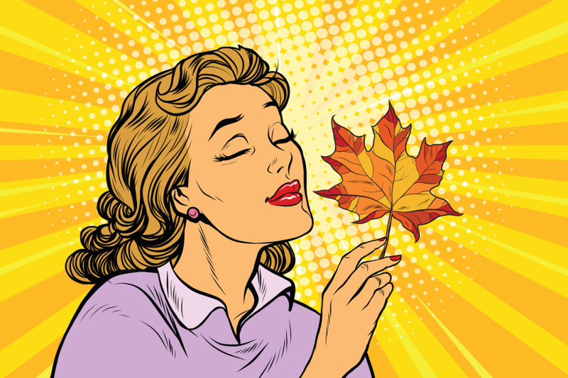 girl-and-autumn-a-woman-with-red-maple-leaf