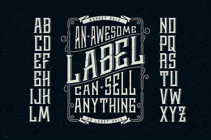 whiskey-label-font-design-elements