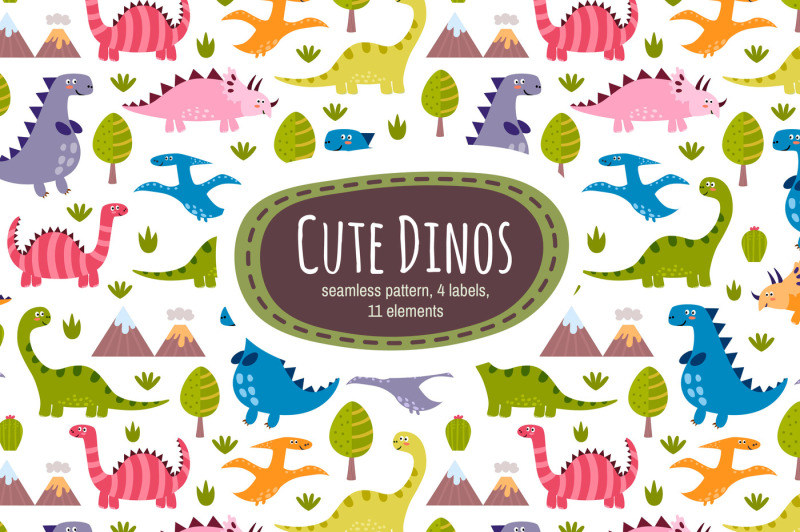 cute-dinos-seamless-pattern-amp-cute-labels