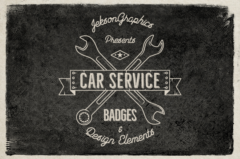 car-service-badges-and-elements