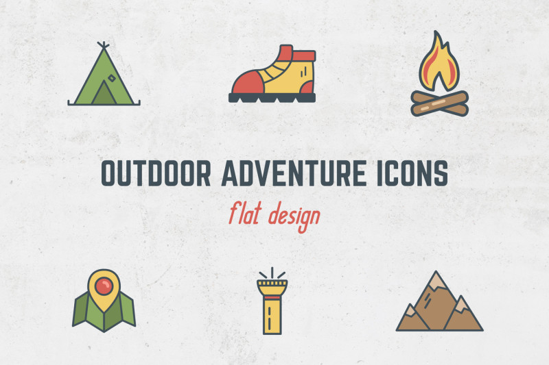 camping-flat-icons
