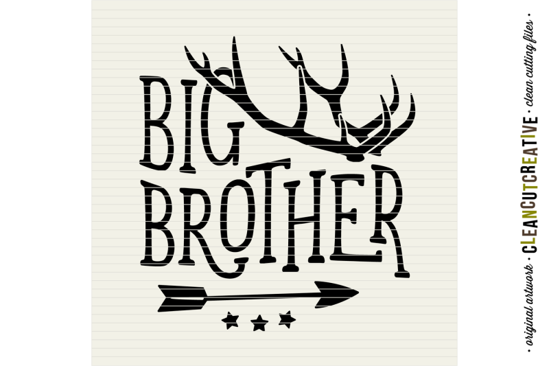 svg-big-brother-little-brother-design-with-antlers-and-arrow-svg-dxf-eps-png
