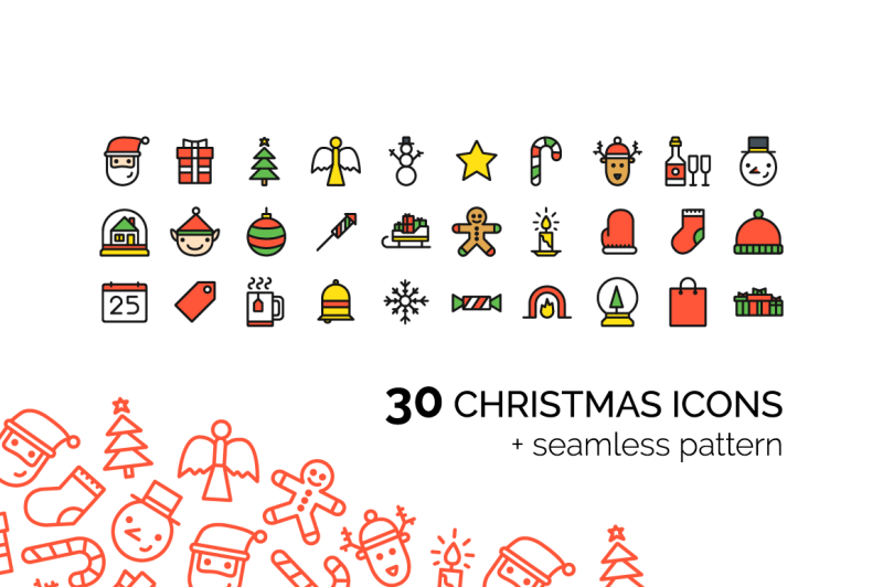 christmas-icons-seamless-pattern