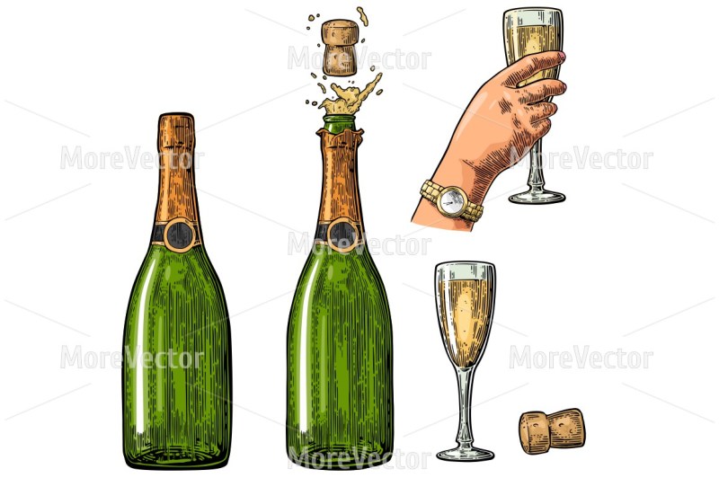 bottle-of-champagne-explosion-and-hand-hold-glass