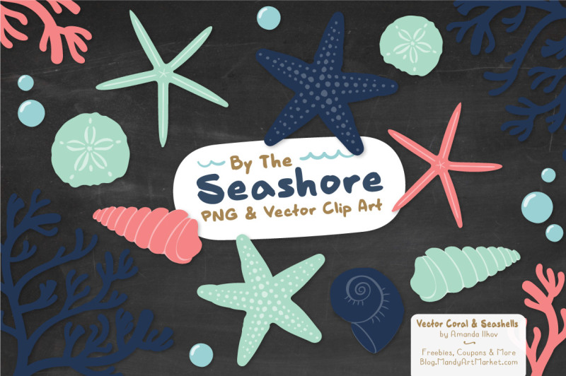 seashore-shells-and-coral-clipart-in-modern-chic
