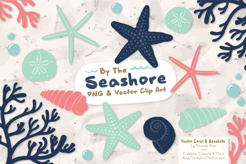 seashore-shells-and-coral-clipart-in-modern-chic