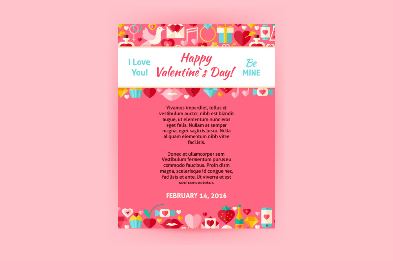 valentine-day-vector-flat-posters