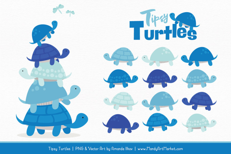 sweet-stacks-tipsy-turtles-stack-clipart-in-blue