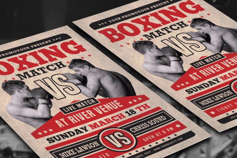 boxing-match-flyer