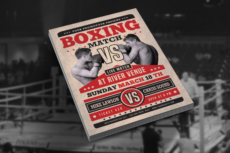 boxing-match-flyer