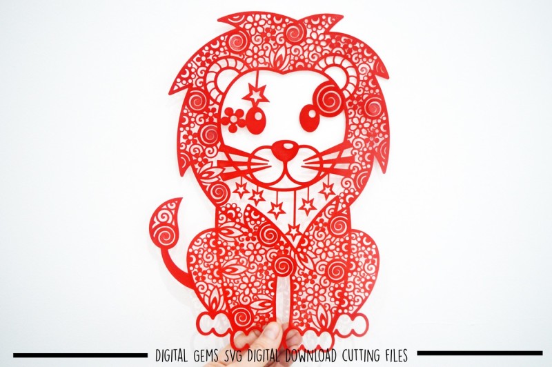 lion-paper-cut-svg-dxf-eps-files