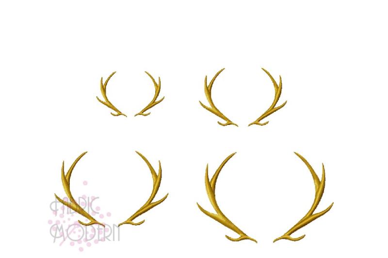 elk-antlers-monogram-frame-satin-stitch