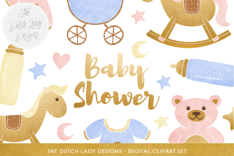 baby-shower-clipart-set