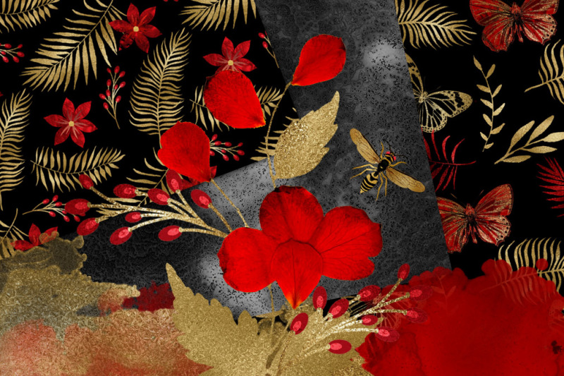 red-jungle-digital-scrapbooking-kit