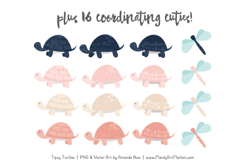 sweet-stacks-tipsy-turtles-stack-clipart-in-navy-and-blush