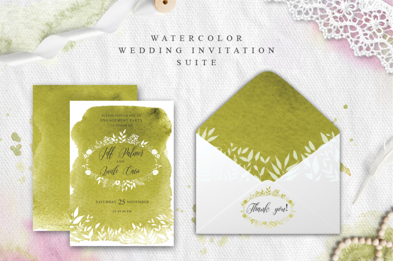 greenery-watercolor-spring-wedding-invitation-suite