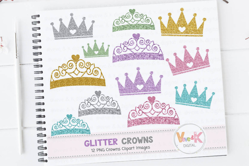 crown-clipart-glitter-crown-clipart-set