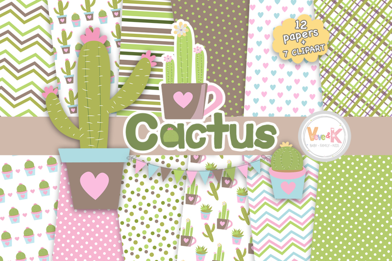 cacti-digital-papers-set-cacti-clipart