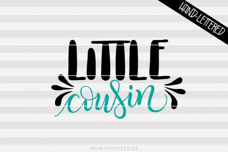 little-cousin-svg-dxf-pdf-files-hand-drawn-lettered-cut-file