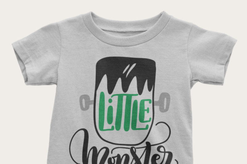 Little Monster First Halloween Hand Drawn Lettered Cut File By Howjoyful Files Thehungryjpeg Com
