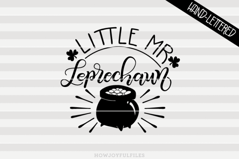 little-mr-leprechaun-hand-drawn-lettered-cut-file